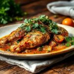 Frango ao molho de ervas finas