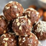 Bolinhas de proteína de cacau