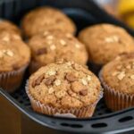 Bolinho de aveia e banana na air fryer