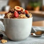 Bolo de caneca fit de aveia