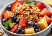 Bowl de Frutas com Granola Fit Bowl de frutas com granola fit
