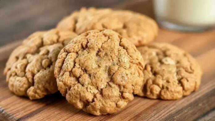 Cookies proteicos de aveia e whey Cookies proteicos de aveia e whey