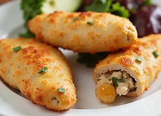 Coxinha de Frango Light na Air Fryer Coxinha de frango light