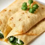 Crepe integral de ricota e espinafre