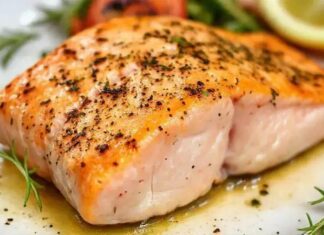 Filé de Salmão com Ervas na Air Fryer Filé de salmão com ervas