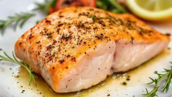 Filé de salmão com ervas