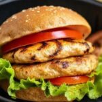 hambúrguer de frango grelhado na air fryer
