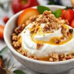 iogurte grego com mel e granola