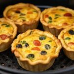 mini quiches integrais na air fryer