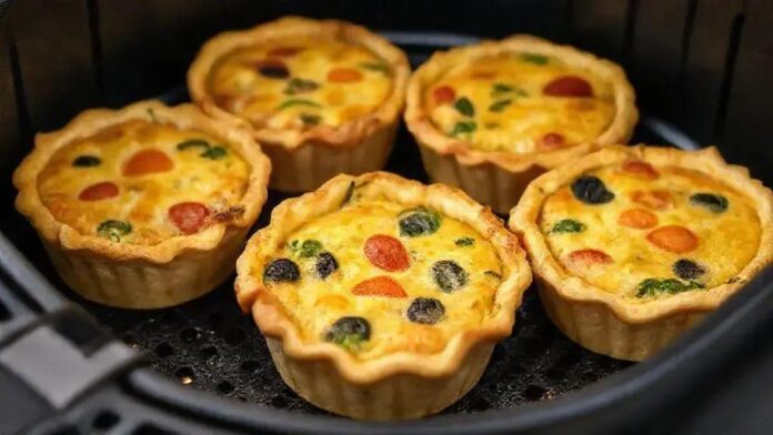 mini quiches integrais na air fryer