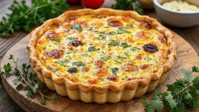 Quiche de calabresa Quiche de calabresa