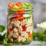 Salada de atum light em potinho