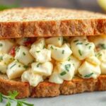 Sanduíche de pasta de ovos
